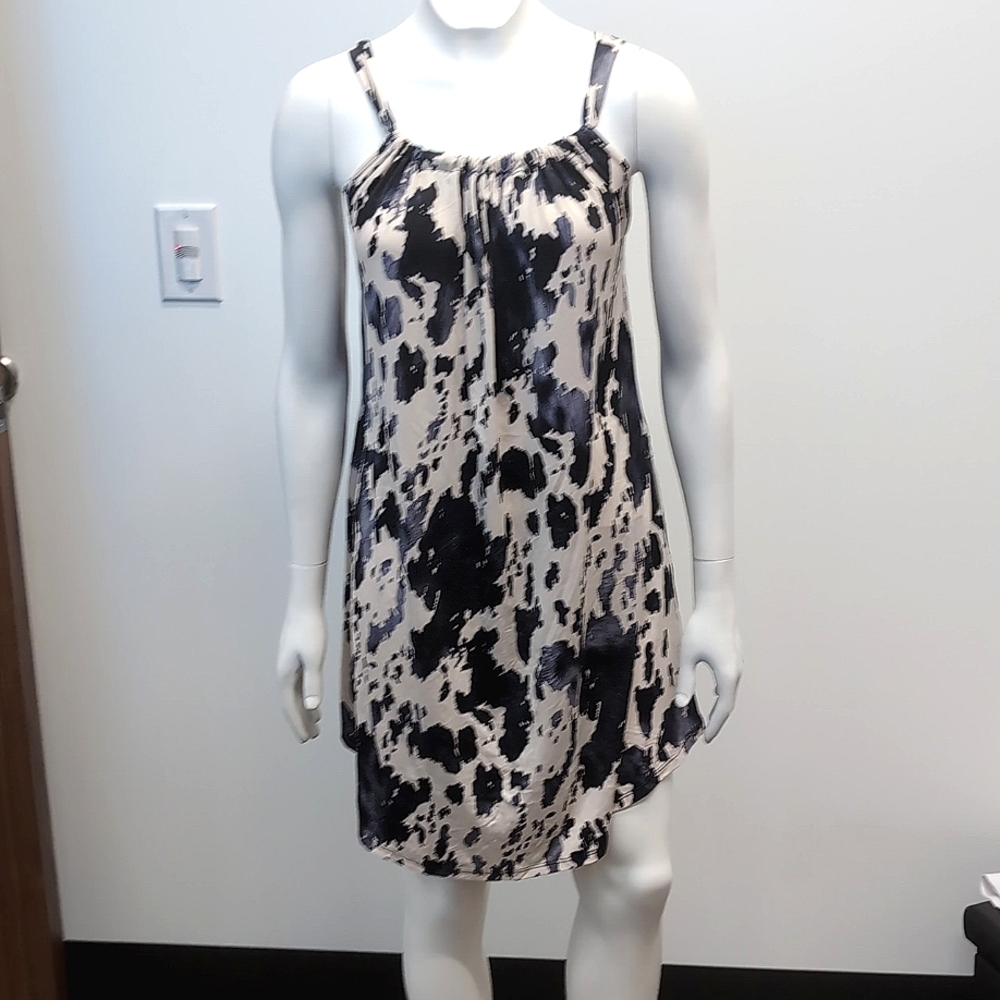 Cute Ink Blot Pattern Summer Dress